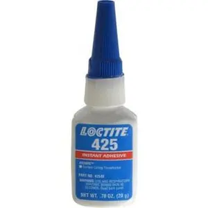Loctite 20gr. Bottle, Blue, Low Strength Liquid Threadlocker Series 425, 24 hr Full Cure Time 135461