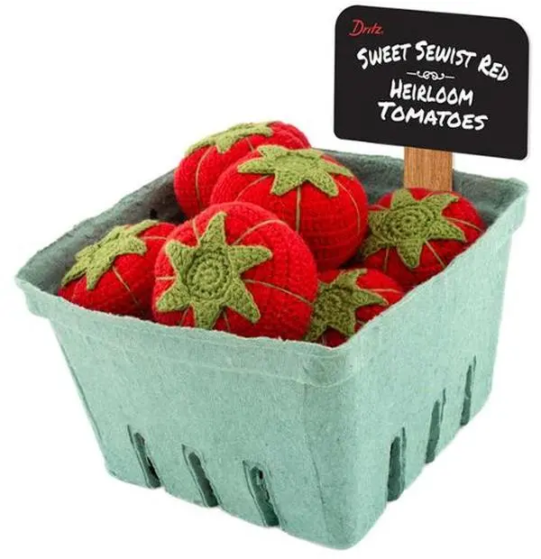 Dritz Sweet Sewist Red Heirloom Tomato Pin Cushion 559
