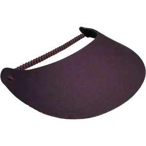Women's Solid Color Design Lightweight Packable Foam Visor for Sun Protection and Outdoor Activities
