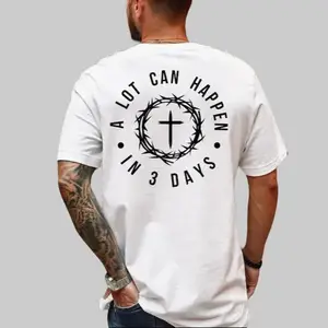 Christian Easter T-Shirt, Men's Tee, Easter Gift For Men, Unisex Shirt, Religious Holiday Top, Scripture Tee, Resurrection Sunday Shirt, Full Size, Full Color simply southern