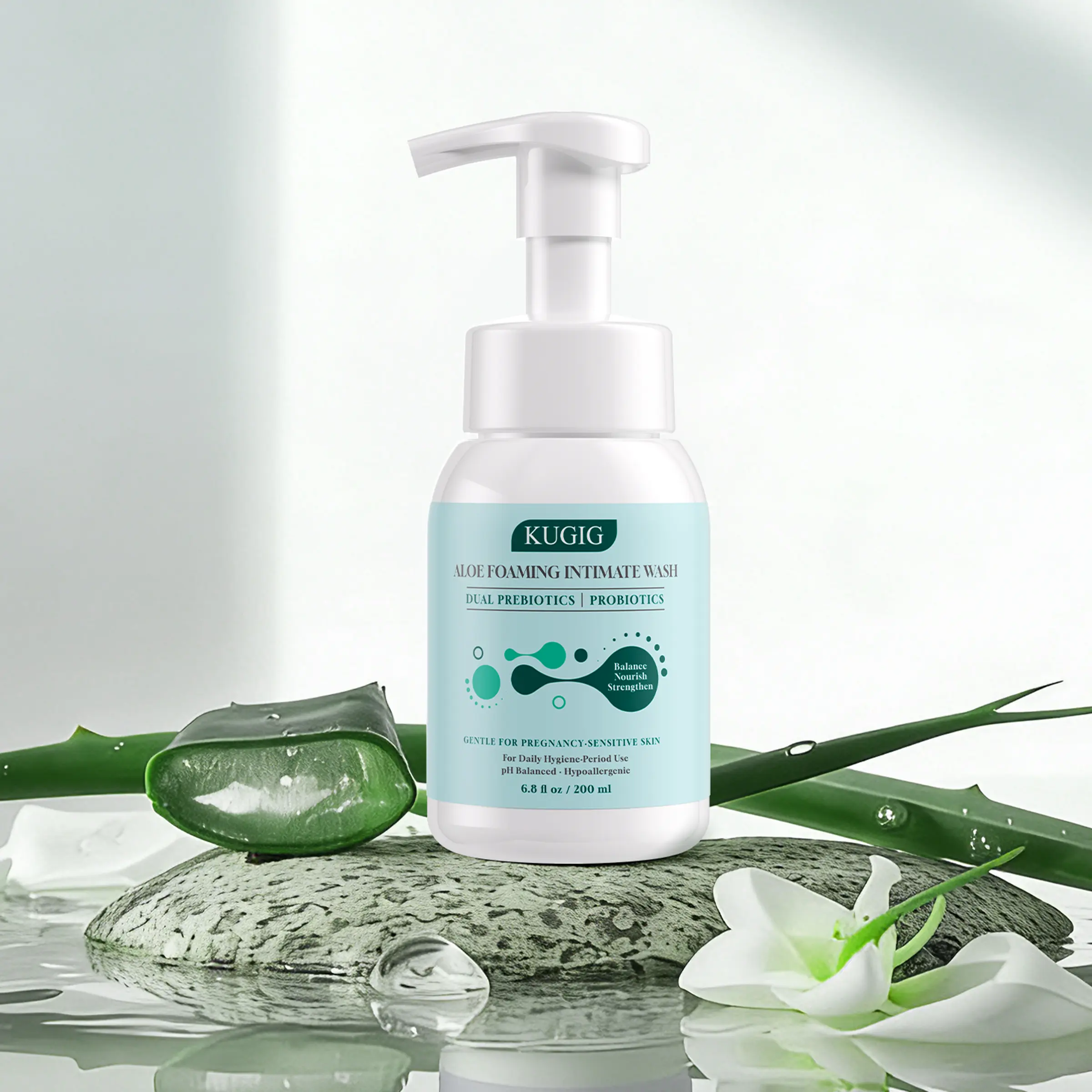 pH-Balanced Intimate Wash Liquid for Adults, Gentle Daily Care Cleanser with Aloe Vera, Sensitive Skin-Friendly, Pregnancy-Safe, Fragrance-Free Liquid Intimate Wash
