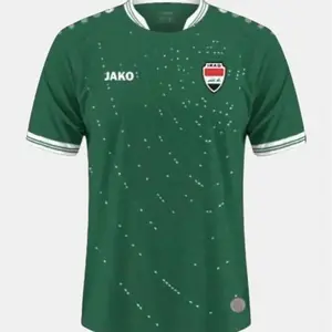 Iraq Green Teal Soccer Jersey National Team Fan Apparel Football Shirt