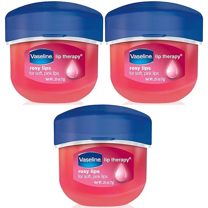 Vaseline Rosy Lips Hydrating Lip Balm - Almond Oil Infused, Lightweight Moisturizing Daily Repair Balm for Adults, Locks in Moisture, 0.25 oz (7 g), Moisturizer, Lip Therapy