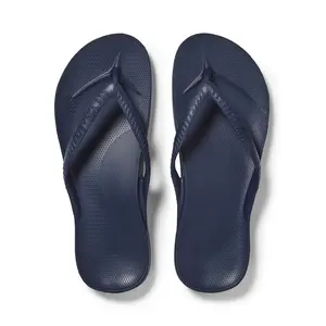 Arch Support Flip Flops - Comfortable & Supportive Sandals for Women & Men - Navy - Archies Footwear