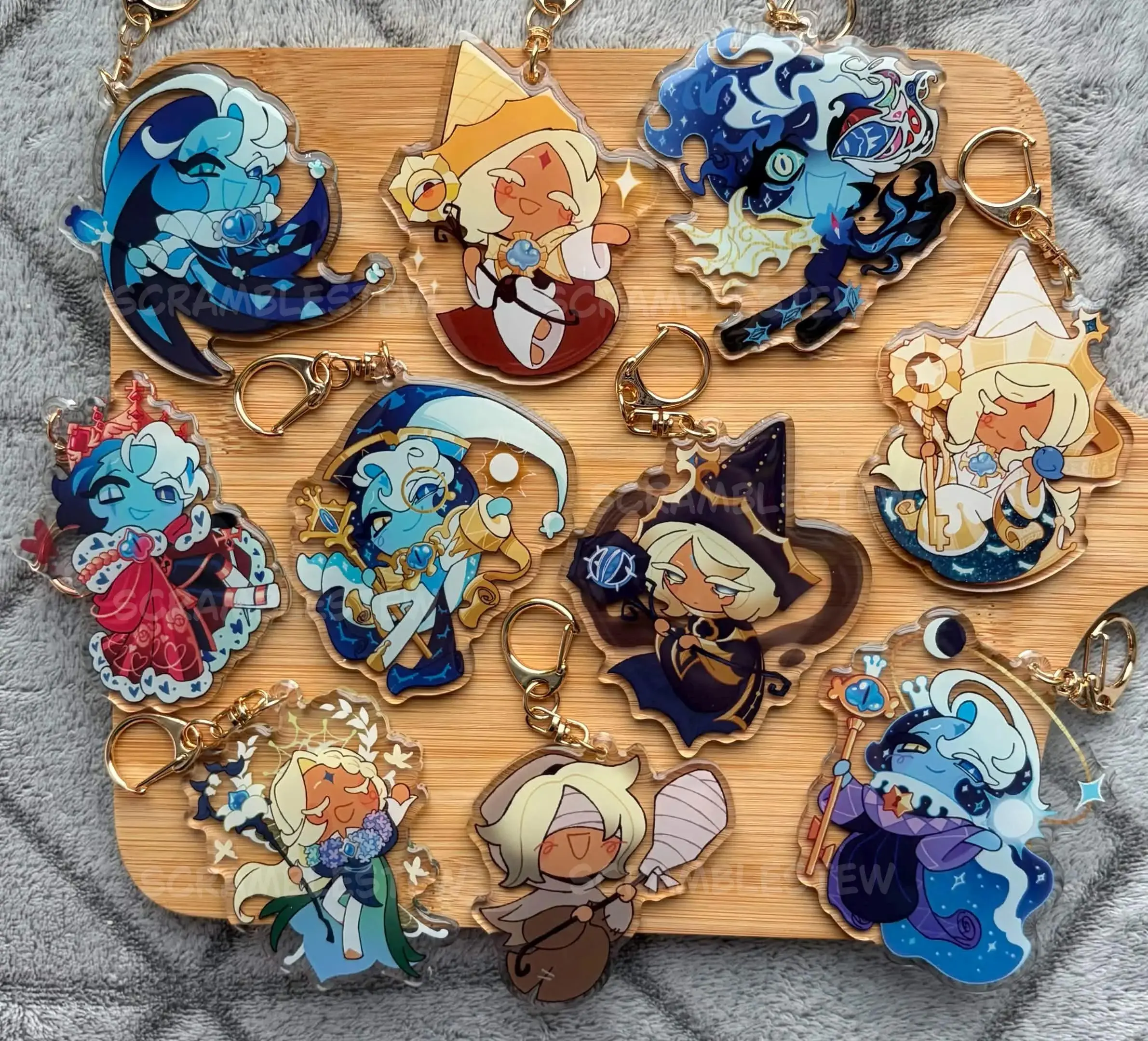 ShadowVanilla Keychains, Cookie Run Kingdom Keychain, CRK charm, crk keychain, shadowvanilla, pureshadow, healer cookie, truthless recluse, sage of truth, viridescent daydream, ad lib ending, ad lib shadow milk, cookie run