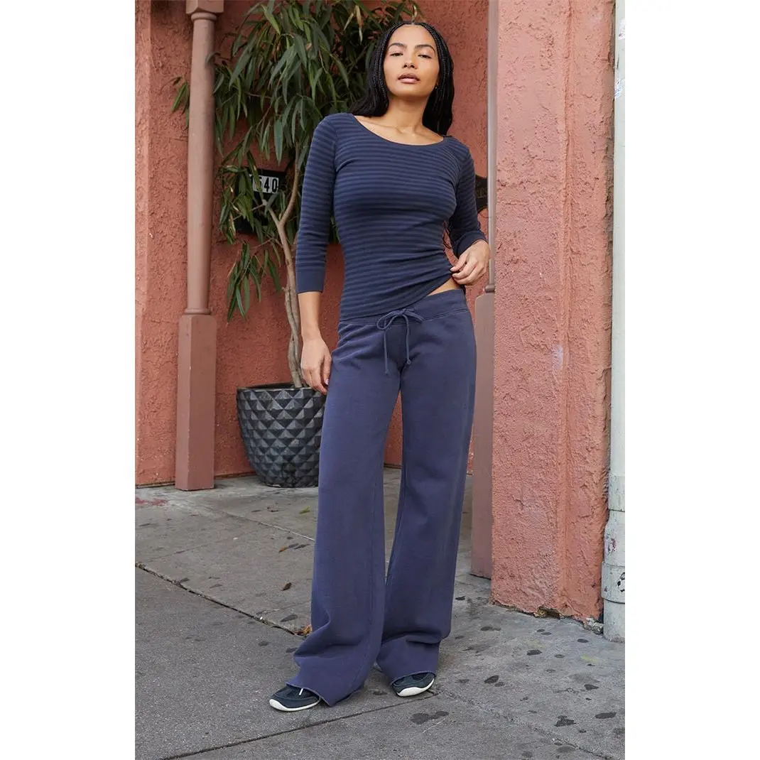 John Galt Women's Blue Hilary Yoga Baggy Sweatpants