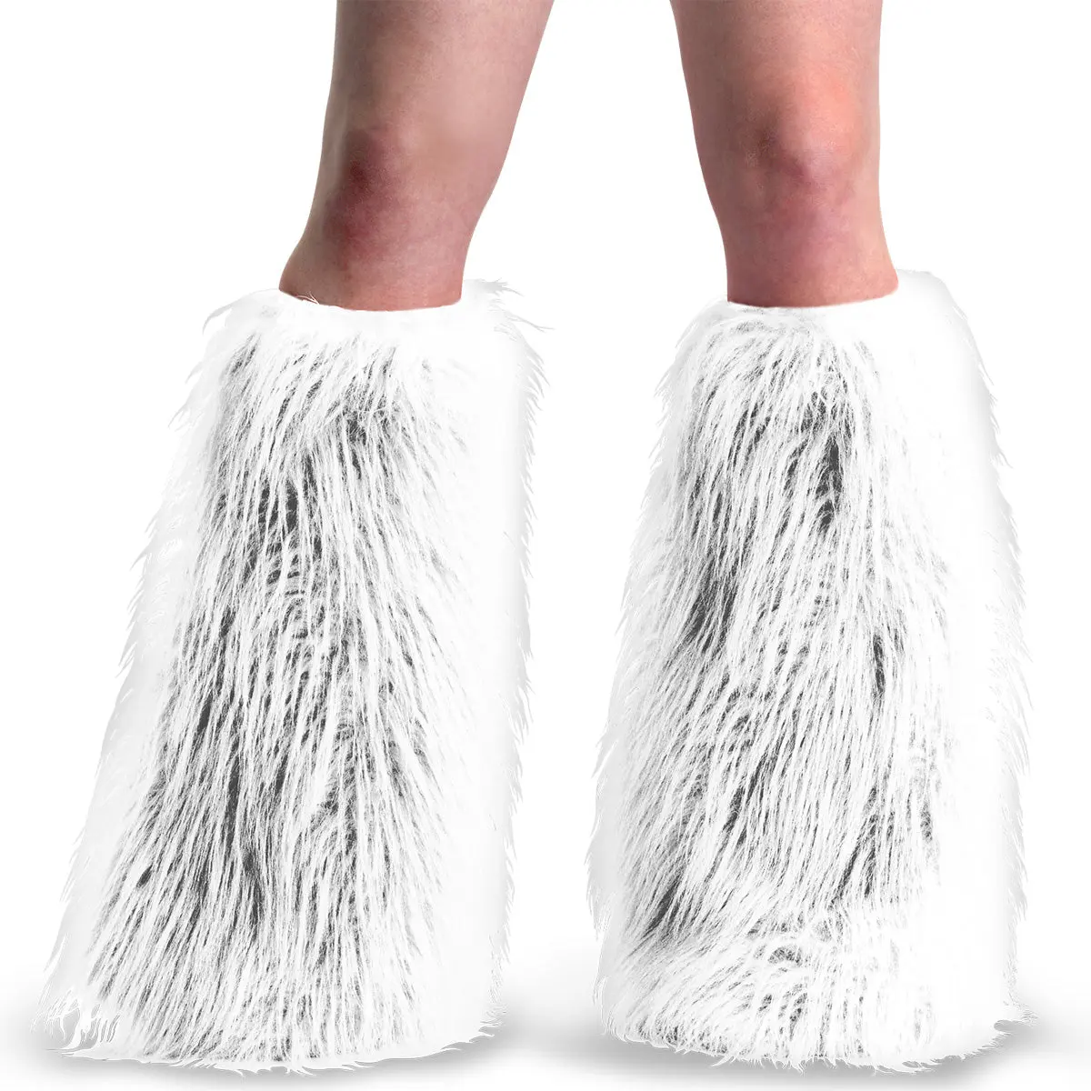 Demonia Yeti-08 Boot Sleeve Leg Warmer One Size - White