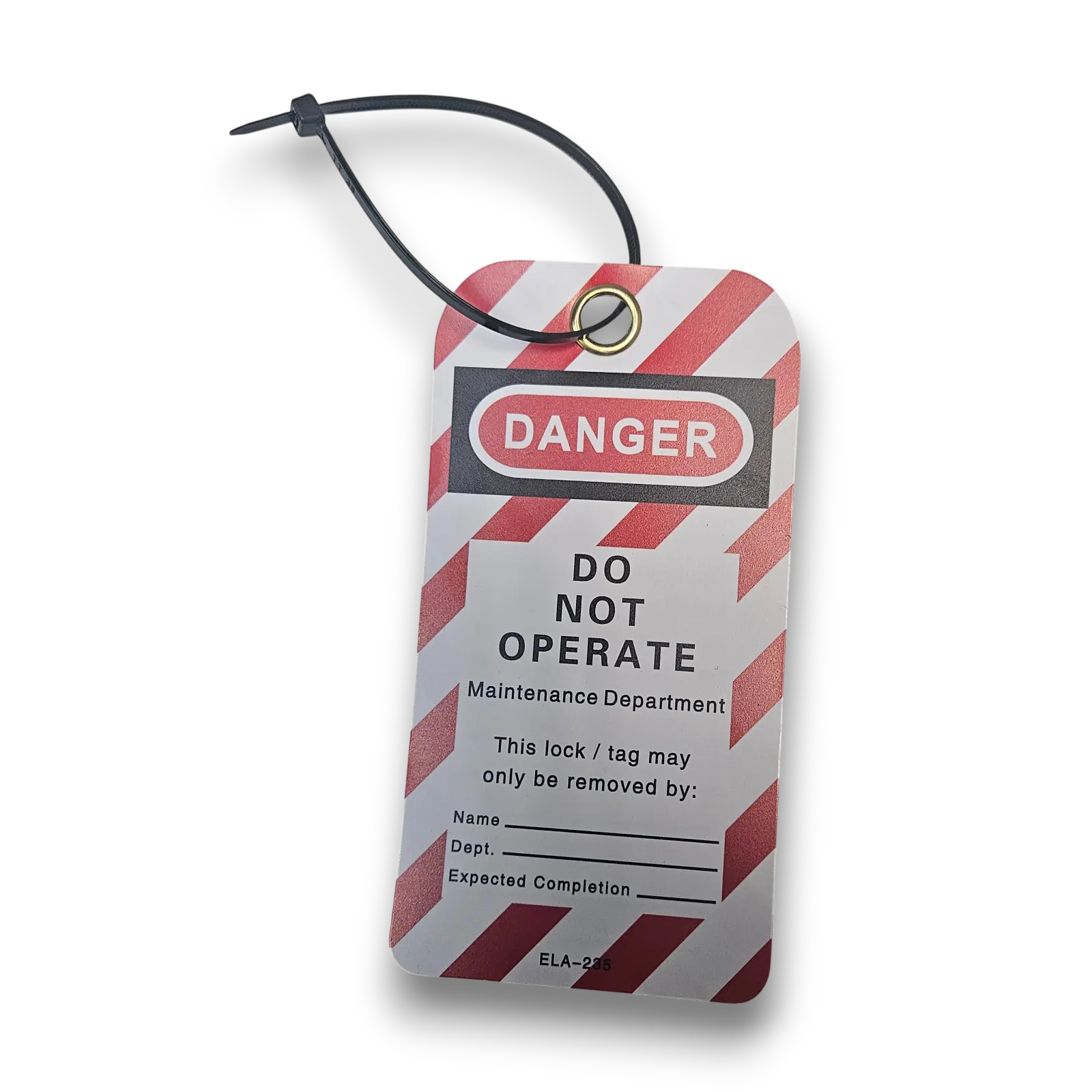 Tradesafe TSLT25 "Danger Do Not Operate" Tags With Zip Ties Set of 25
