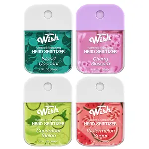 Liquid Hand Sanitizer Spray 1.2oz With Bag (4-Pack or 6-Pack) Nozzle moisturizing ilia topuria Moisturize Hydrate