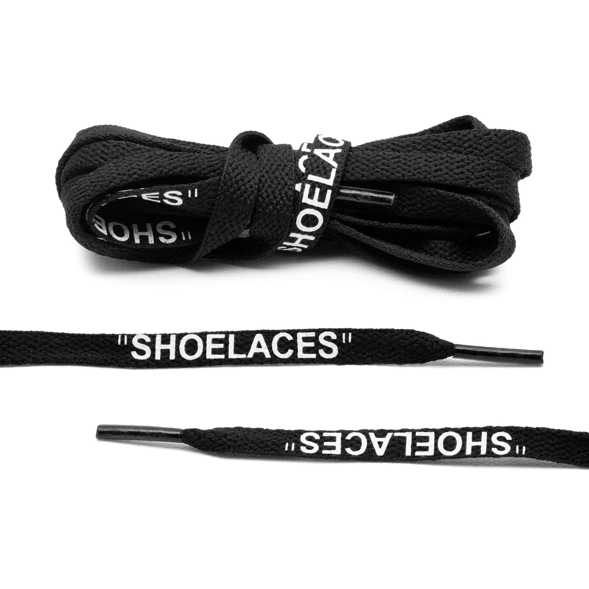 Black Off-White Style "SHOELACES" Black Off-White Style "SHOELACES"