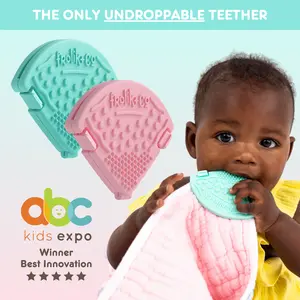 Toothi Baby Teethers - Pastel Bundle - 2 Pack BPA Free Infant Teething Relief for 0+ Months - Dishwasher, Freezer, Sterilizer Safe - Perfect Baby Gift