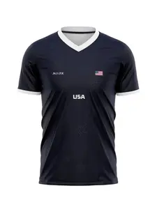 Usa National Team Soccer Jersey, 2026 New Sports T-Shirt, Quick-Dry Fabric, Short Sleeve, Casual Fit, All-Over Print, Training & Matchwear
