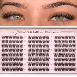 Fluffy Eyelash Clusters, Fine Eyelash Clusters 10-16mm, Natural CC Curl, Single Fiber Lashes, 168 Pieces, DIY Eyelash Extensions, DIY False Eyelashes