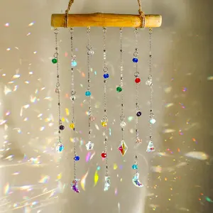 Rainbow Star Hanging Decoration, Crystal Sun Catcher, Ideal for Garden Decor, Balcony Decor, Window Decor, Festival Gift, Hanging Home Decor