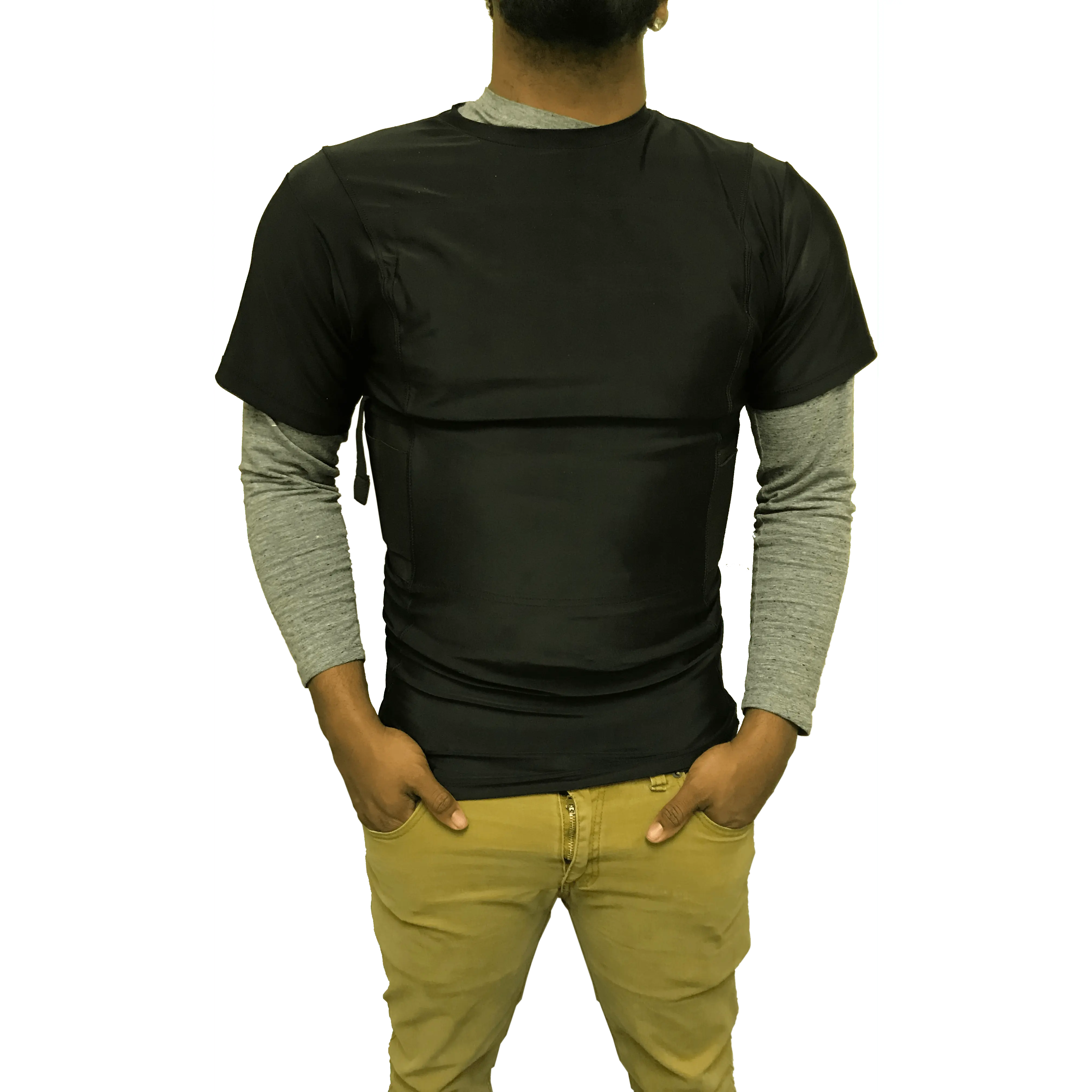 Safe-T-Shirt Ballistic Plate Carrier with Holster