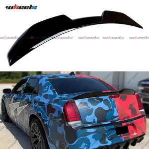 2011-2023 Chrysler 300 / 300S / SRT8 M Style High-Mount Trunk Spoiler (Gloss Black/Carbon Fiber)