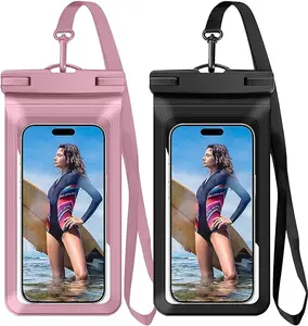 2-pack - Waterproof phone pouches, suitable for all waterproof phone cases, and also a beach essential.