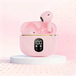 Wireless Music Earphones, TWS Noise Cancelation Wireless Headphones, In-ear Design Earphone with LED Display, Noise Cancelling Headphone with Mic for Sports Gaming, Traveling, Lightweight True Wireless Earbuds, Electronic Headset
