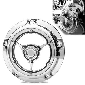 Chrome Clarity Derby cover For Harley Softail Low Rider FXLR 107 Street Bob FXBB FXLRS 114 Heritage Classic FLHC 107 2019-up