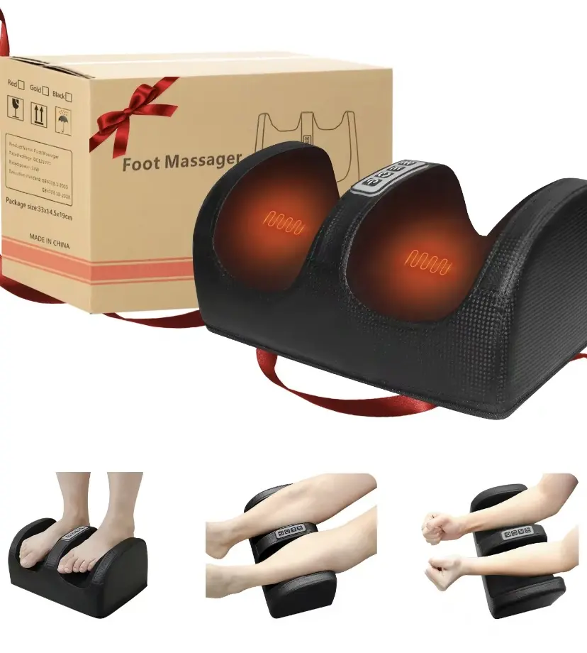Heated foot and leg massager with kneading, multi-functional, full-body relaxation, calf suitable for ideal gift selection. Footmassager, Body Care Machine