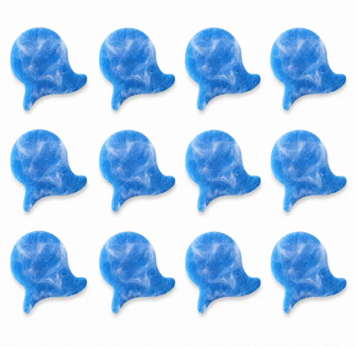12-Pack Fish-Shaped Pet Hair Catchers for Laundry, Reusable Washing Machine Lint Remover Discs for Dog and Cat Fur on Clothes, Blankets and Pet Bedding
