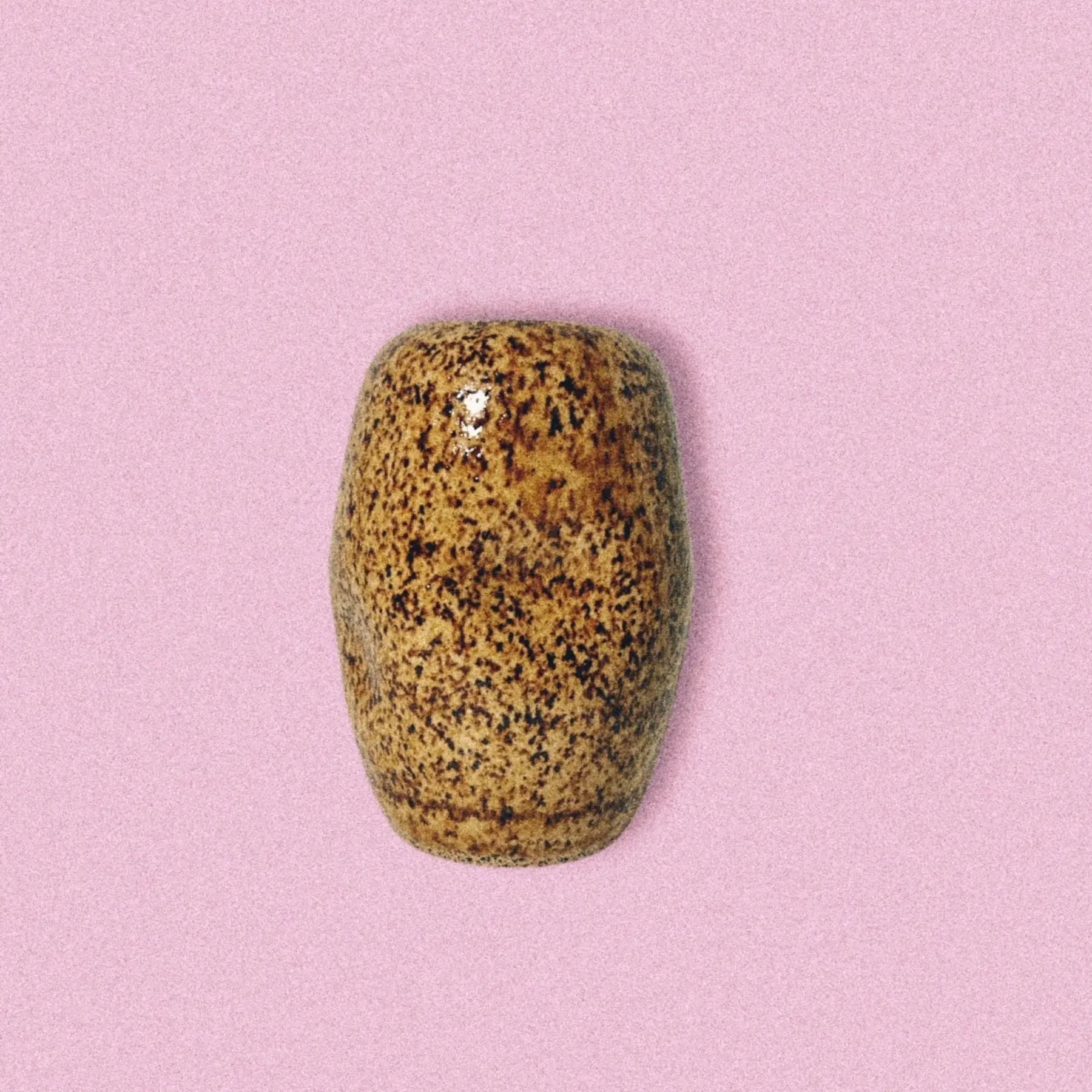 Handmade Ceramic Brown Speckled Jar