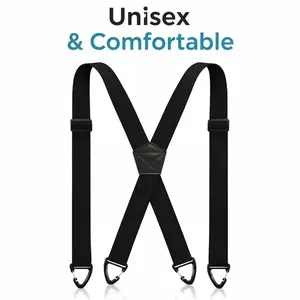 X-Back Hidden Work Suspenders – 1.5" Heavy Duty Under-Clothing Adjustable Suspenders for Men & Women front summer
