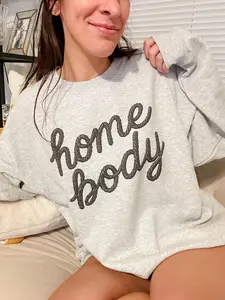 Faux Yarn Homebody Graphic Top