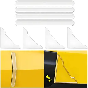 PCS Transparent Car Door Edge Guard, AntiCollision Vehicle Door Edge Corner Scratch Protector, Automotive Side Corner Trim Protection Cover Decal, Universal for Truck SUV Van