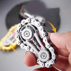 Creative Car Chain Gyroscope Gear Finger Spinner New Edc Gyroscope Zinc Alloy, Durable Design, Fidget Spinner, Perfect Gift for Men & Women