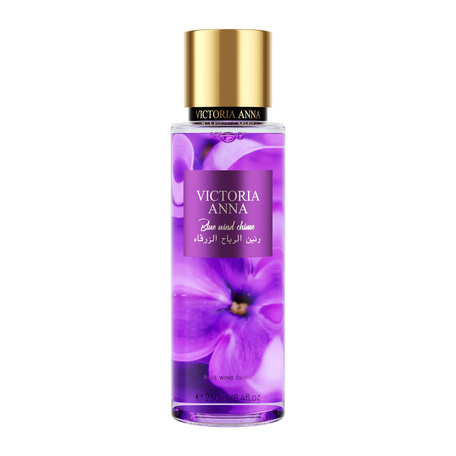 Victoria Anna Blue Wind Chime Unisex Hair & Body Fragrance Mist - 8.4 oz Liquid, Natural Non-Irritating Ingredients, Long-Lasting, Hypoallergenic, Ideal for Adults, Dating, Gift Giving