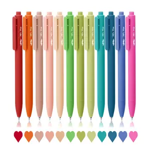 Mr. Pen Cute Retractable Gel Pens 12 Pack Colored Ink Fine Point 0.7mm Vibrant Colors for Doodling & Writing Instruments, Back To School Supplies, Artist Tools