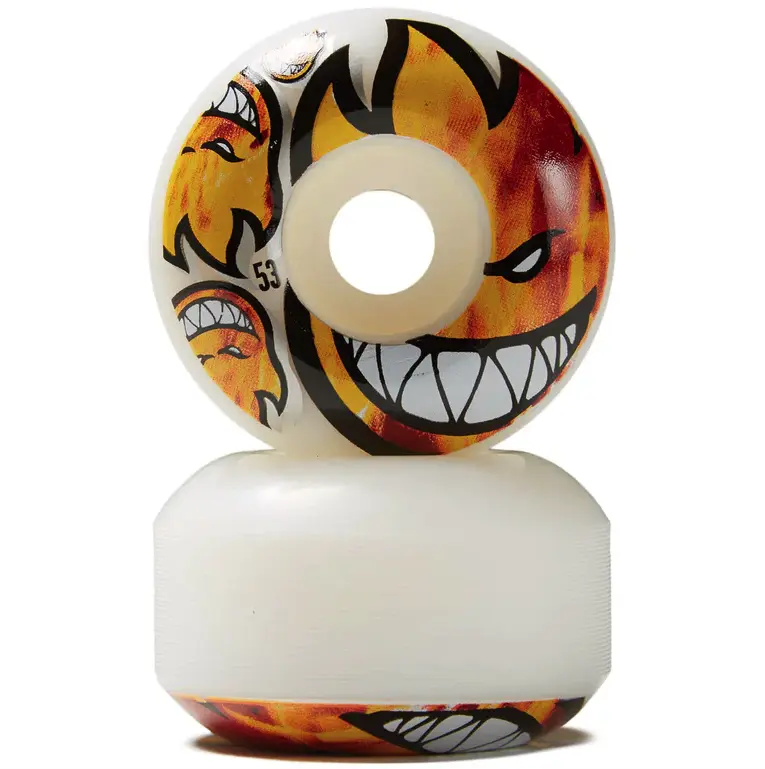 Spitfire Bighead Burn Posse Skateboard Wheels - 51mm, Quick Grip, Classic Shape, High-Performance, Maximum Control, Narrow Riding Surface, Round Sidewalls