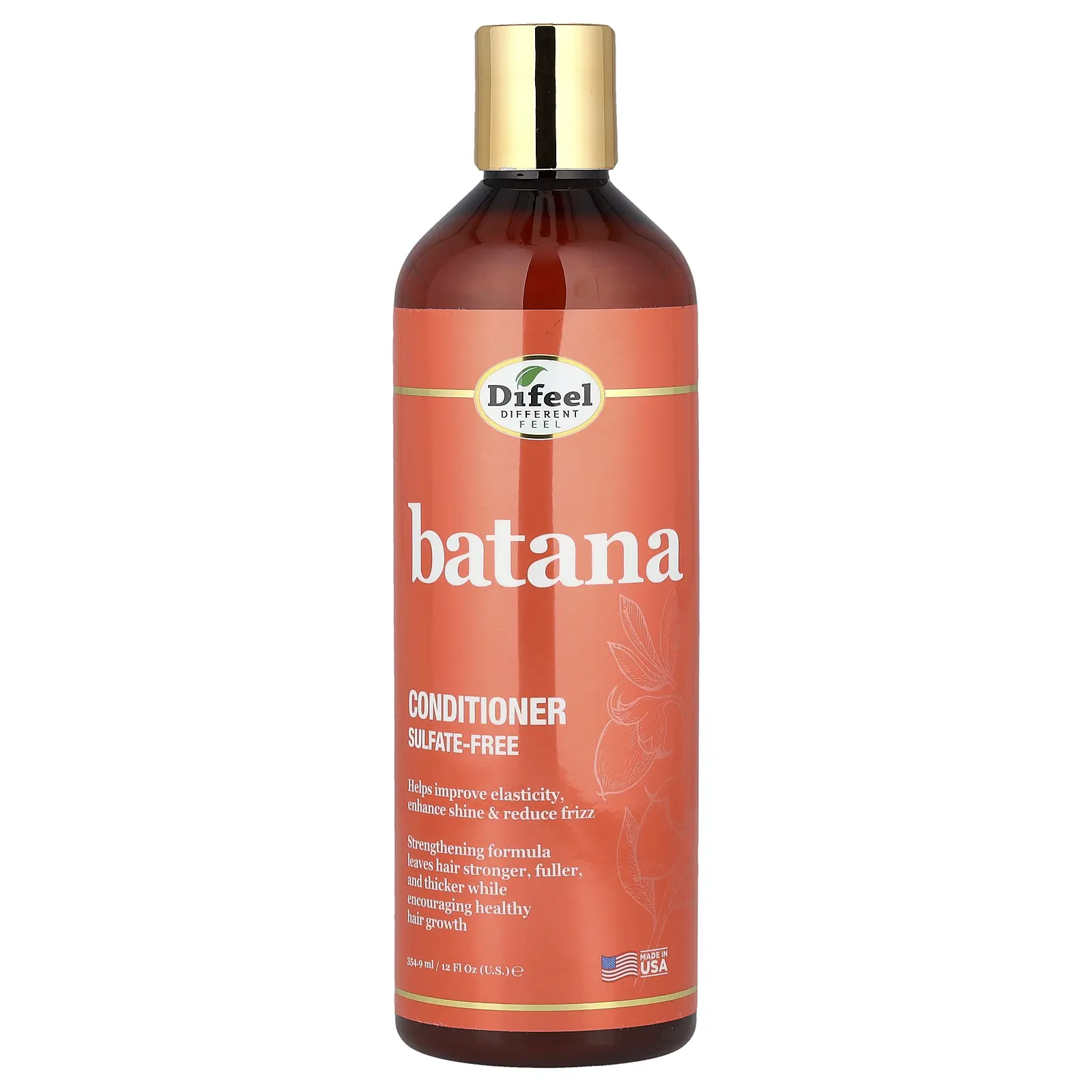 Difeel Batana Conditioner, Sulfate-Free, 12 fl oz (354.9 ml)