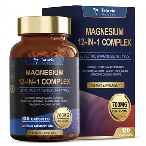 a 12-in-1 Magnesium Complex  - Supplement with Glycinate Citrate Malate Oxide Taurate Aspartate Orotate, Vegan Capsules for Muscle, Heart, and Relaxation Support magnesium-