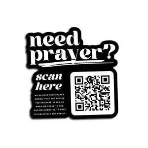 Prayer Works QR Code Sticker