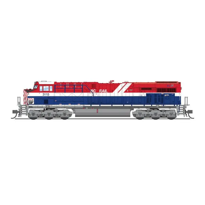 Broadway Limited GE ES44AC, CN 3115, BC Rail Heritage Paint, Paragon4 Sound/DC/DCC, N Scale