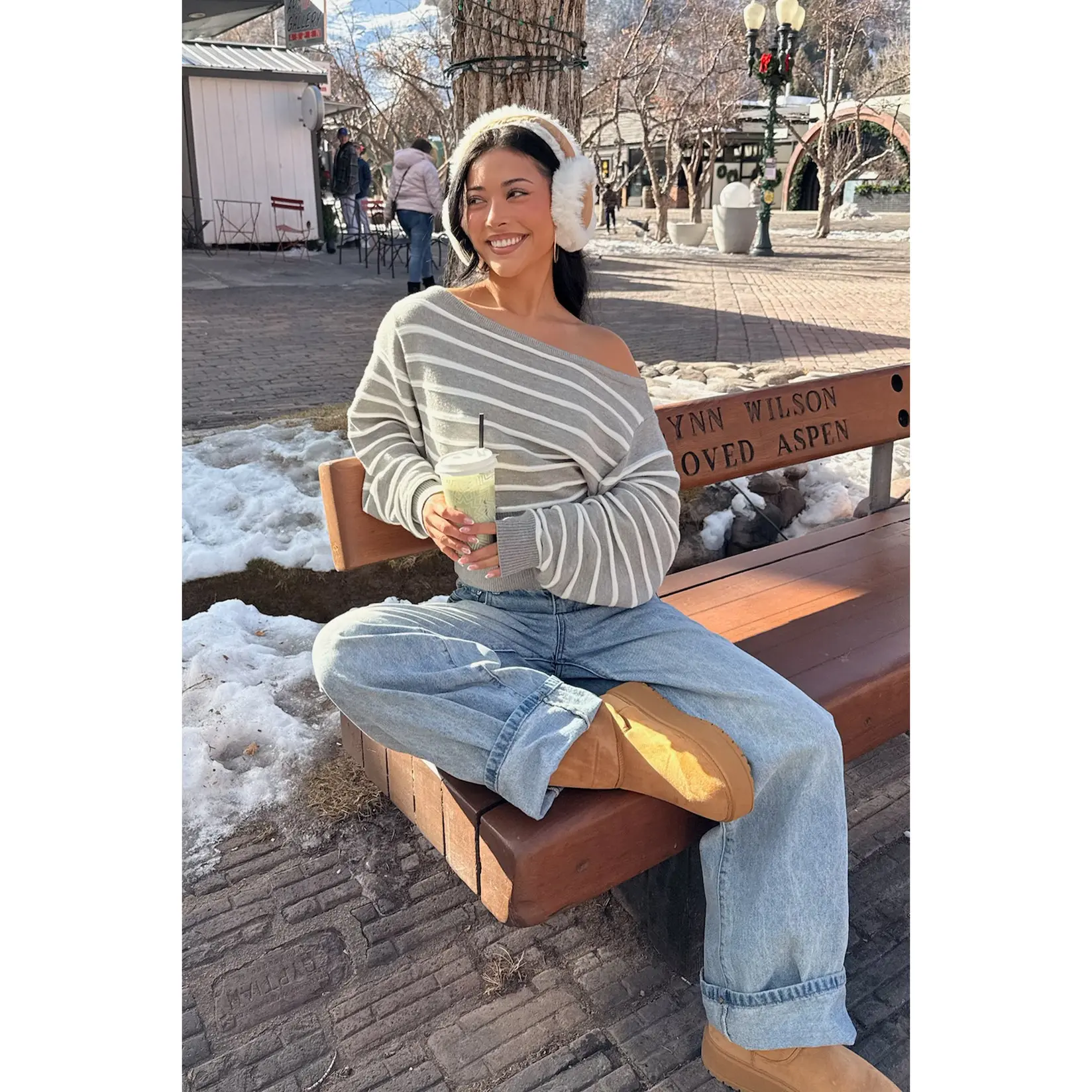 Mika Off Shoulder Oversized Sweater