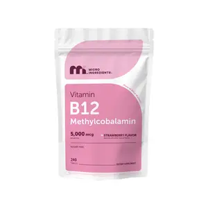 Micro Ingredients Vitamin B12 5000mcg | Methyl B12 Active Form – 240 Chewable Tablets Healthcare Dietary