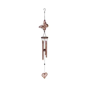 Zingz & Thingz Butterfly & Heart Wind Chimes