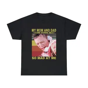 [Graphic Tee][100% cotton]My Mom And Dad Are Gonna Be So Mad At Me Shirt – Scream Ghost Face Graphic Tee, Matthew Lillard Fan Lover T-Shirt, Horror Movie Graphic Top, Casual Fit Cotton Shirt, Perfect Gift for Scream Fans, Halloween, Horror Lovers