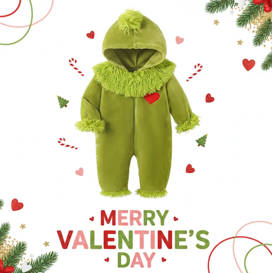 Unisex Baby Monster Romper, Furry Hooded Halloween Costume with Cotton Lining, Long Sleeve Winter Outfit for Newborns & Infants, Baby Girl Clothes, Newborn Baby Stuff