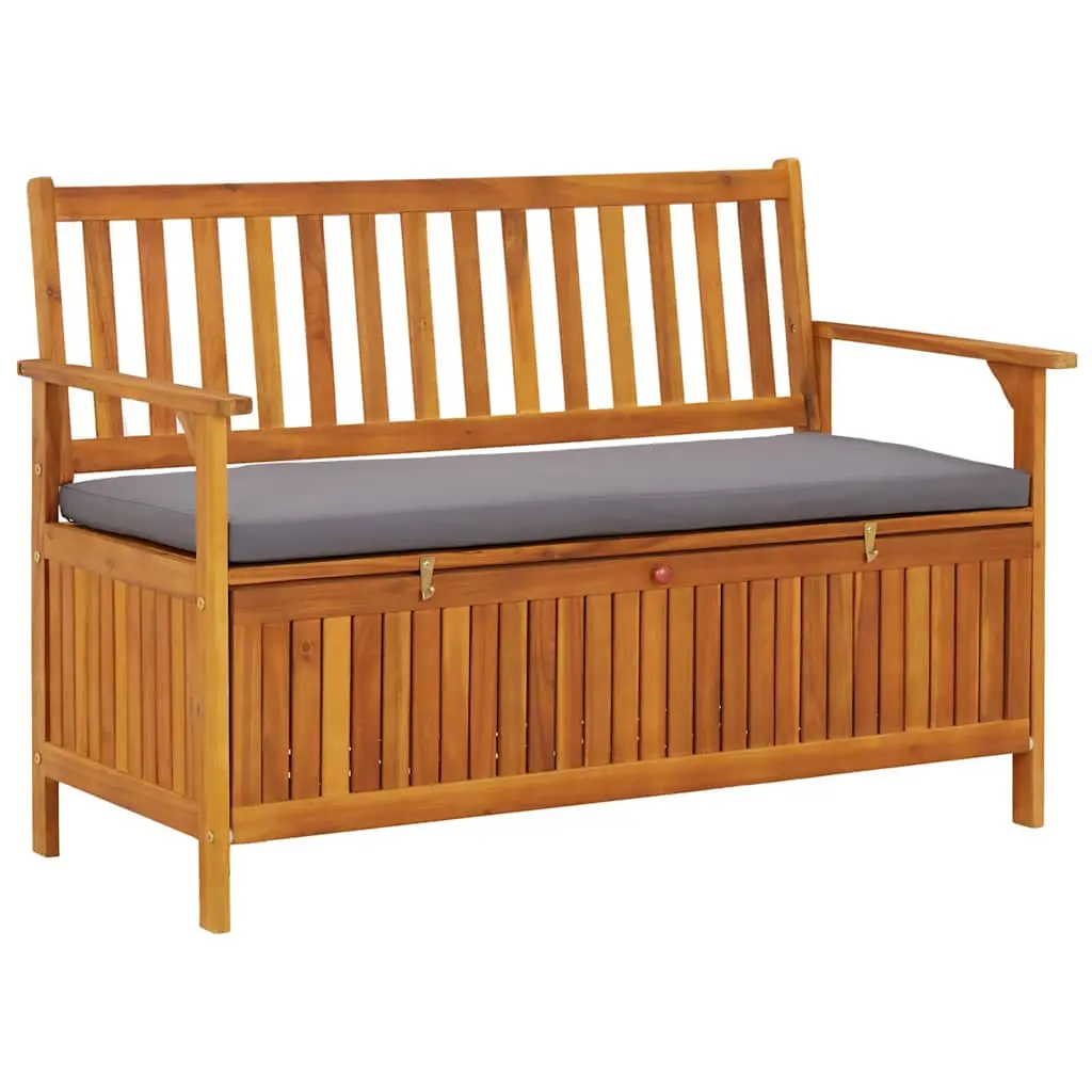 vidaXL Outdoor Storage Bench Deck Box for Patio Furniture Solid Wood Acacia 3014970