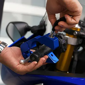 Stop Motorcycle Theft 🔒 Heavy Duty Motorcycle & Scooter Lock – Easy Install Security Device Motor Parts Accessories