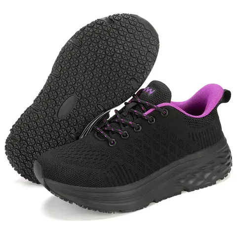 Women's Non-Slip Waterproof Work Shoes - Walking Shoes, Work Safety Sneakers, Food Service Chef Kitchen Safety Footwear,shoes for back to school,back to school shoes