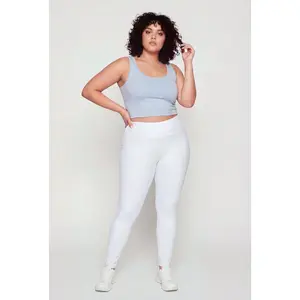 Plus Size Trendy High Waisted Leggings