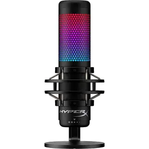 HyperX QuadCast S Standalone USB Condenser Microphone, Black/Grey - 4P5P7AA