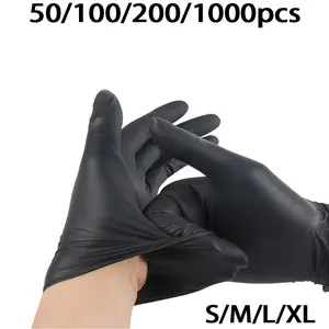 Durable Nitrile Gloves for Cleaning, Kitchen & Beauty Use, Food Processing, Tattooing, Dyeing Hair, Home Essentials, Household Cleaning Gloves, Various Counts Available