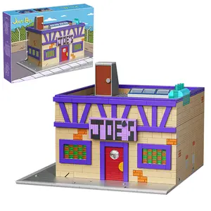 Joe's Tavern Bar Toy Set,Simmpesoons House Building Blocks Set,Office and Living Room Decorations, Creative Toys and Gifts for Adults for Halloween and Christmas