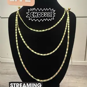 Live! Exclusive Sales Chains with Charms Choose on Live Streaming Gold Color Necklace
